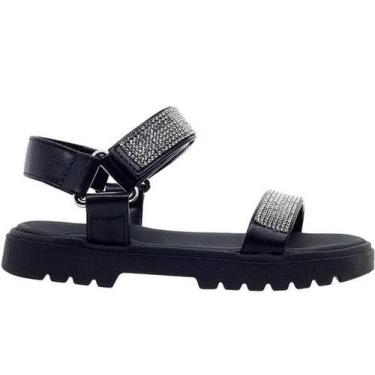 Imagem de Sandália Molekinha 2344135 Papete Tratorada Infantil, 29, Preto