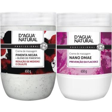 Imagem de Kit creme pimenta negra creme e nano dmae 650g dágua natural - D'agua 