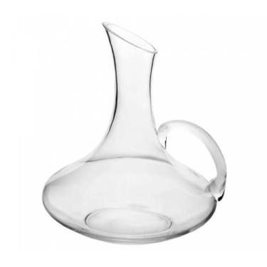 Imagem de Decanter para vinhos de vidro com alça 1.5 litros wolff, 1,5L