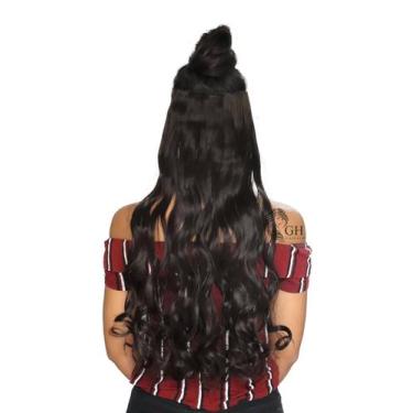 Imagem de Aplique Tic Tac Ondulado Idêntico Ao Humano - Com Volume -Mega Hair Im