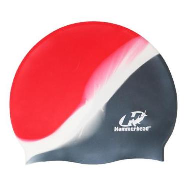 Imagem de Touca De Natação Silicone Adulto Lisa Multicor Hammerhead, Cinza, Bran