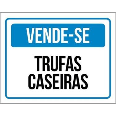 Imagem de Kit 3 Placas Vende-Se Trufas Caseiras ul - Sinalizo