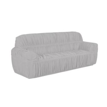 Imagem de Capa Para Sofá 4 Lugares Decoração Sala Com Elástico Premium - Dennis 
