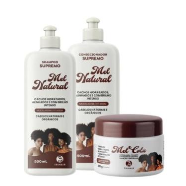 Imagem de Kit Sh + Cond Mel Natural + Mel cola 250g Modelagem Trihair
