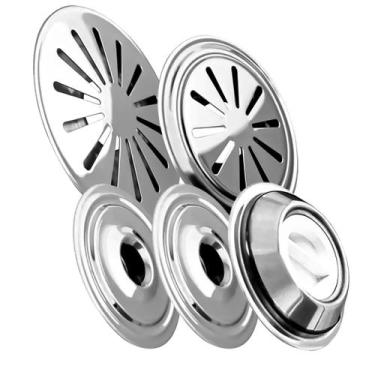 Imagem de Kit Dispositivos Piscina Aspiração Ralo Nível Retorno Inox - Inaqua