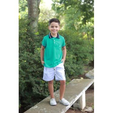 Imagem de Camisa Polo ou Body Infantil Verde Jade - Heitor Fashion Brazil, 12 ( 