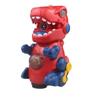 Imagem de Dinossauro Bate e Volta Lança Bolha  Musical Brinquedos de Iluminação 