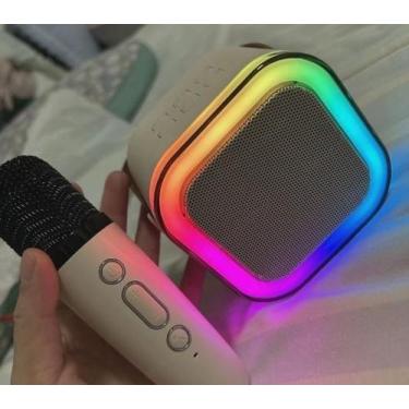 Imagem de Mini Microfone Portátil e Alto-falante All-in-one Família K-song Wirel