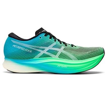 Imagem de ASICS Tênis de corrida unissex METASPEED Edge 2, 42, preto/folha nova, Preto/folha nova, 13.5 Women/12 Men