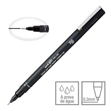 Imagem de Caneta Técnica Nankim Uni Pin Fine Line Preto - Uni-Ball, 0.3