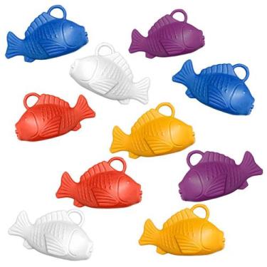 Imagem de Peixe de Plástico para Pescaria - 10 Unidades - Real Seda