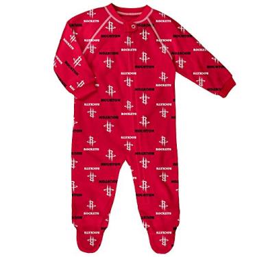 Imagem de Outerstuff Macacão infantil NBA Rockets da marca NBA com zíper, 12 meses, vermelho