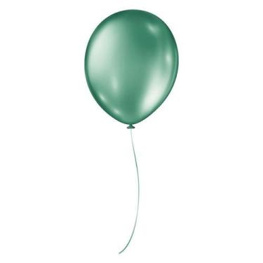 Imagem de Balão de Festa Metálico - Cores - 9" 23cm - 25 Unidades - Balões São R