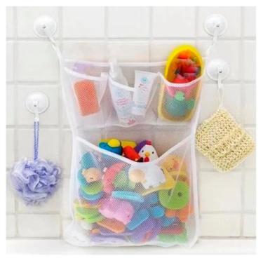 Imagem de Rede Organizadora de Brinquedos Bebê Criança Infantil para Banheiro co