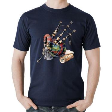 Imagem de Camiseta Algodão Gaita de Foles - Foca na Moda, Marinho, M
