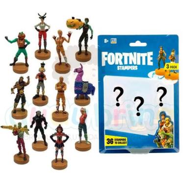 Imagem de Brinquedo Fortnite Kit Com 3 Carimbos Surpresa Colecionáveis - Epic Ga