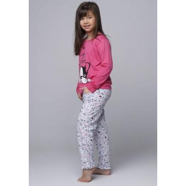 Imagem de Pijama Longo Infantil Feminino Com Bolso Estampado La Vie - Vekyo, Mul