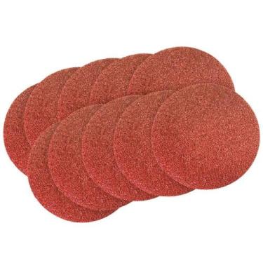 Imagem de Lixa Disco Pluma 125mm X G80 Sem Furos 10 Unidades - lotus plus
