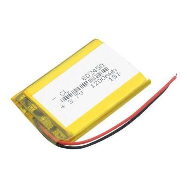 Imagem de Bateria 6mmx34mmx50mm 1 Peça Com 2 Fios 3,7v 1200mah - - KMIG