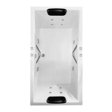 Imagem de Banheira Retangular Anápolis COMPLETA com hidro - Brasil Banheiras, 1,