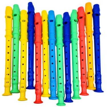 Imagem de 20 Flauta Doce Infantil Brinquedo Musical Lembrancinha Kit Festa Anive