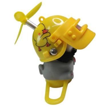 Imagem de Gatinho Gato Moto Guidao Bike Som Buzina Luzes Led Capacete Fofo Sinal