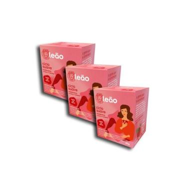 Imagem de Chá Leão Ciclo Suave Framboesa, Cravo E Canela 10 S Kit 3 - Matte Leão