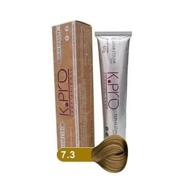 Imagem de Tonalizante Profissional sem Amônia K.PRO Caviar Color 7.3 Loiro Médio
