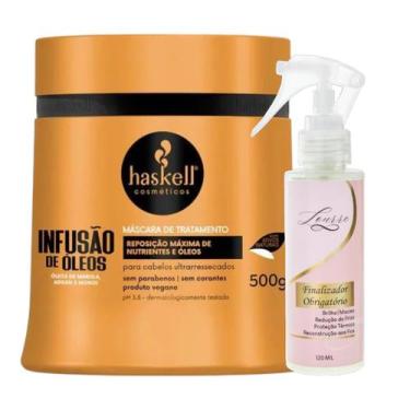 Imagem de Kit Infusão de Óleos Máscara 500ml Haskell + Finalizador Obrigatório L