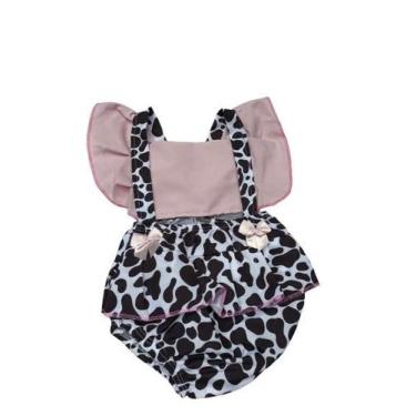 Imagem de Romper animalzinho vaquinha macacão infantil bebê recém nascido natal 