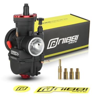 Imagem de NIBBI Carburador PWK 32 mm motocicleta, 250cc-300cc Power Carb com jatos de carburador, compatível com motor GY6 Dirt Bike Mini Bike SSR TTR Apollo TaoTao ATV