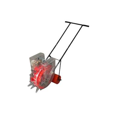 Imagem de Plantadeira Manual com Adubadeira, 3kg de Capacidade, Estrutura em Metal, Vermelha e Preta