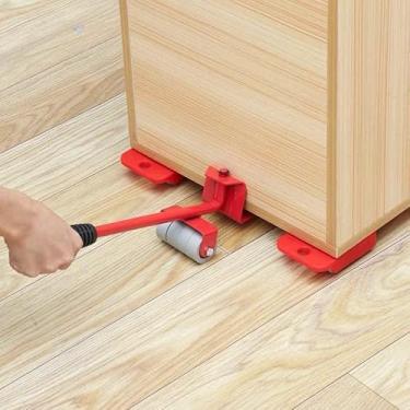Imagem de Levantador de Móveis Pesados Movedor Facil Mudança Rodinhas Sem Esforço