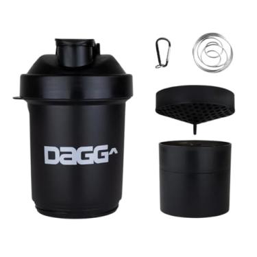Imagem de Coqueteleira Academia Shaker Porta Whey Shakeira Copo Fitness C/Mola 3 Compartimentos Personalizado