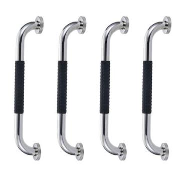 Imagem de Barra de Apoio Inox 60cm Kit 4 unidades Suporte Antiderrapante Banheir