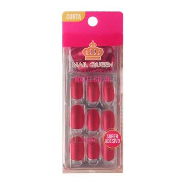 Imagem de Unha Autocolante Matte Color Vermelha 674 - WORLD QUEEN 