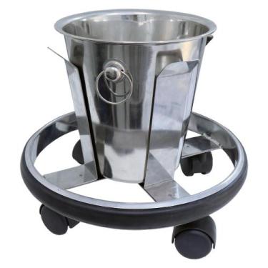 Imagem de Balde a Chute 5lt em Aço Inox - Portal Hospitalar