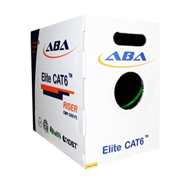 Imagem de Infinity Cable Products Cabo Ethernet Cat6 Riser (CMR) 304.8 m Verde 23AWG UTP 550MHz Certificado UL Easy Pull Reelex II Box Bulk Networking LAN Cable