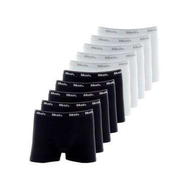 Imagem de Kit com 10 Cuecas Boxer Mash 170.26 Colorido, Preto, GG