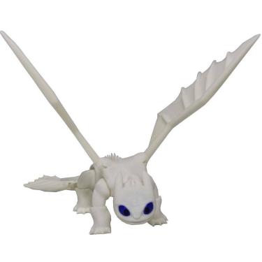 Imagem de Dragão Fúria Da Luz Branco Articulado Como Treinar 3D Seu