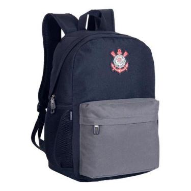 Imagem de Mochila De Costa Esportiva Bolsa Corinthians Escolar Xeryus
