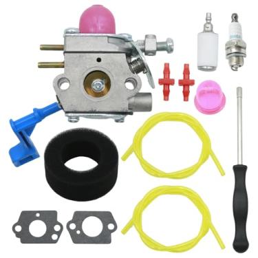 Imagem de Newnessai Kit de carburador 530071633, substituição para aparador de cerca viva Poulan GHT225G GHT220 HHT25 GHT195LE para Zama C1U-W13A C1U-W13B, substitui 530069682 530071601