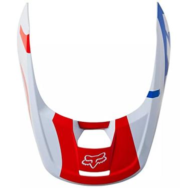 Imagem de Fox Racing Peça de substituição masculina do capacete (branco/vermelho/azul, grande)