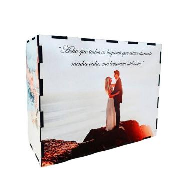 Imagem de Cofre Casamento Dos Sonhos Para Noivos Mdf Junte 15 Mil