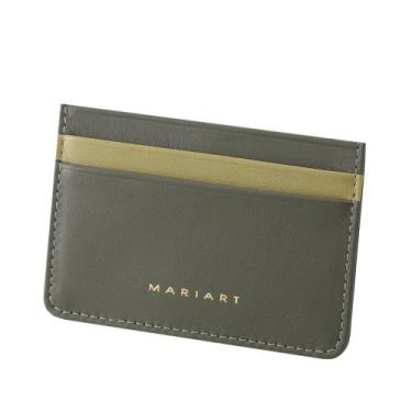 Imagem de Porta-Cartão Couro Mariart Fruto, Verde adão