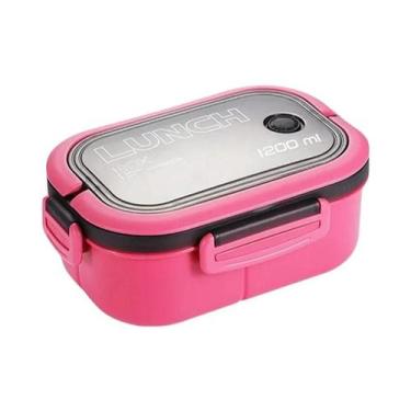 Imagem de Lancheira Infantil de Alta Capacidade (1200ml) - 2 Camadas com Talhere