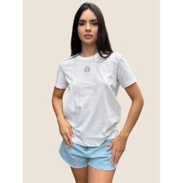 Imagem de Camiseta Feminina Comfort Básica Digby Colcci Jeans Cor:;Tamanho:M-Feminino
