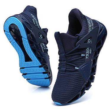 Imagem de Ezkrwxn Sapatilhas desportivas de corrida para mulher, 6099 Azul-marinho, 35 BR