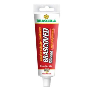 Imagem de SILICONE BRASCOVED ALTA TEMPERATURA VERMELHO 50g - BRASCOLA