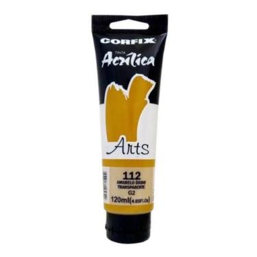 Imagem de Tinta Acrílica Corfix Arts 120ml Amarelo Óxido Trans 112 Gr2, 112 - AM